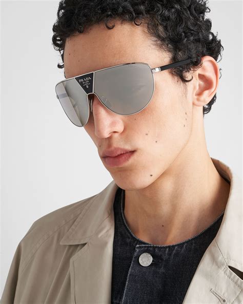 Chromed Lenses Prada Runway Sunglasses .